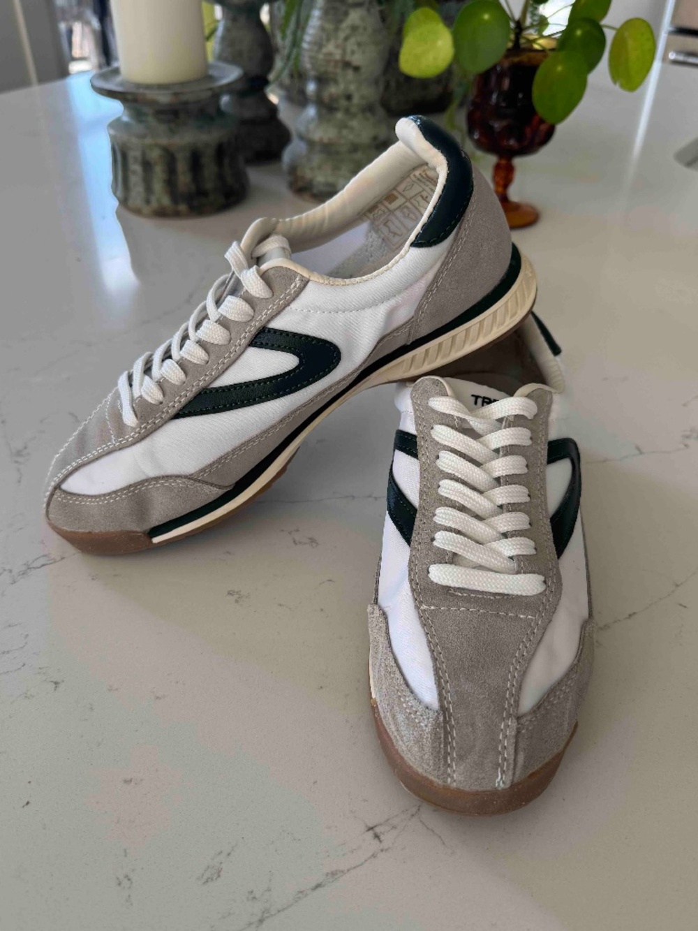 Tretorn Rawlins Sneakers White/Green Sz 7.5